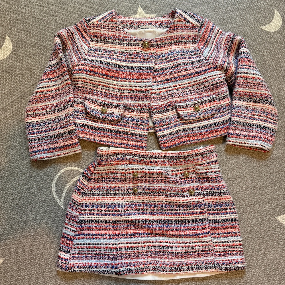 Janie and Jack tweed set